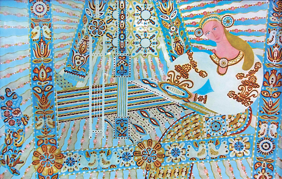 Картину «Катерина тче придане своє» Тетяна Базилевська-Барташевич присвятила 200-річчю поета. Фото автора